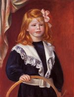 Portrait of Jean Renoir. Child with a hoop 1898